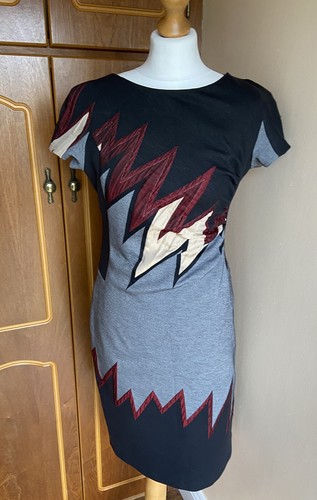 Dress pencil black grey - 10,